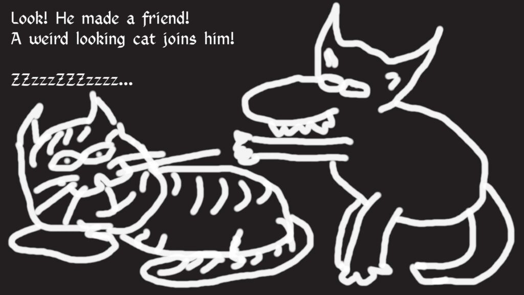 in honor to my deceased cat Mimmi. She was the best cat ive known and I miss her.
